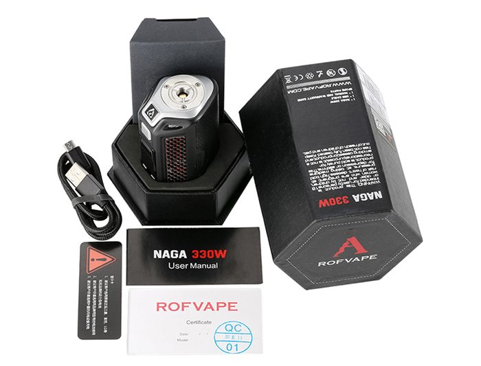 rofvape naga 330w kit components