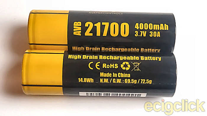 wismec rx2 21700 batteries