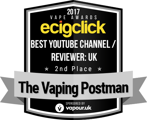 TVP Best Youtube Reviewer - 2nd Place - Ecigclick Awards Badge