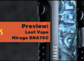 lost vape mirage dna75C preview