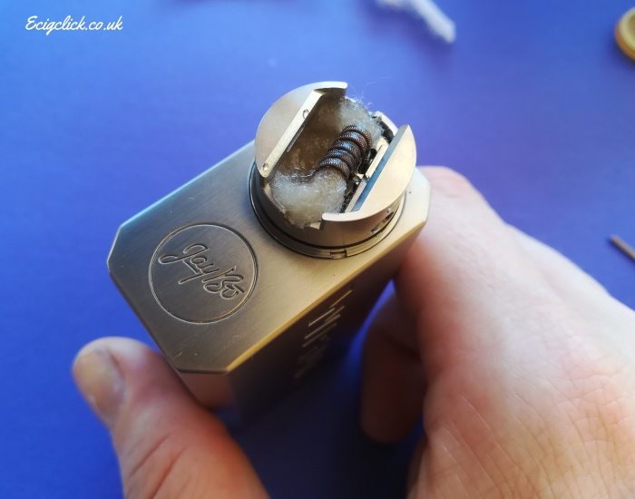 luxotic bf box tobhino RDA Wismec wick