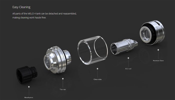 melo 4 tank components