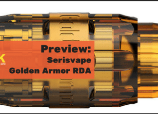 serisvape golden armor rda preview