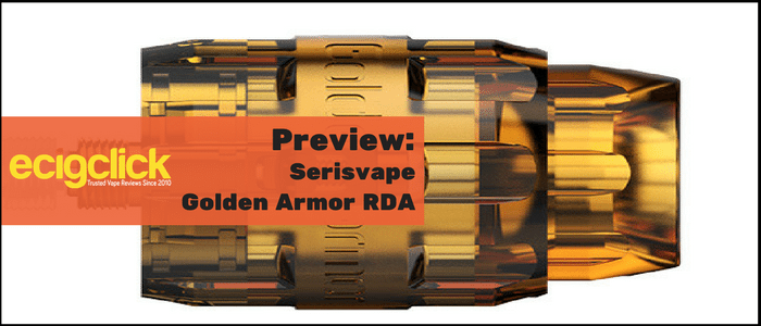 serisvape golden armor rda preview