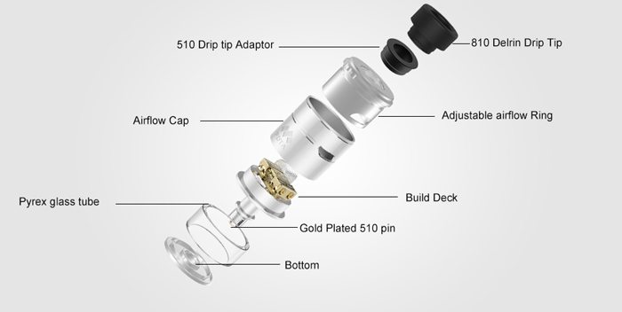 vapefly mesh plus rdta components