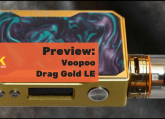 voopoo drag gold limited edition preview