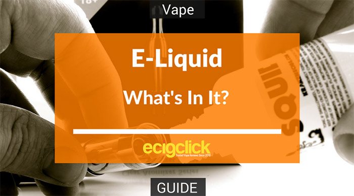 What is Ecigarette E-liquid made of?