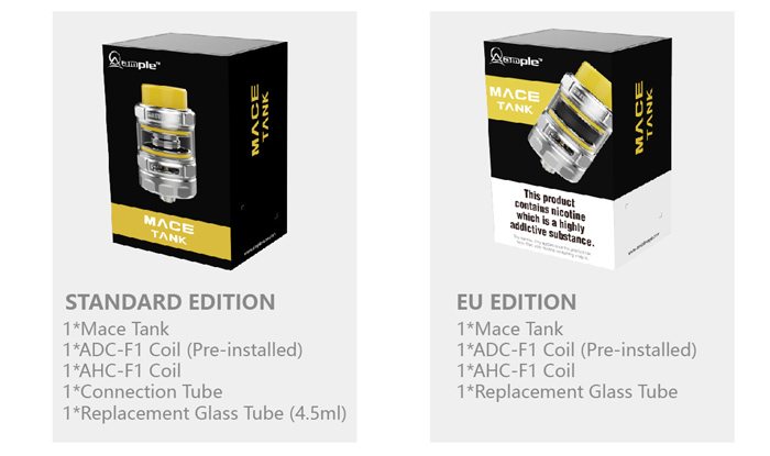 ample mace sub ohm tank contents