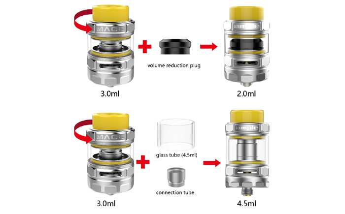 ample mace tank capacities