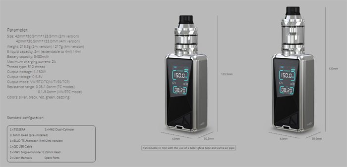 eleaf tessera specs