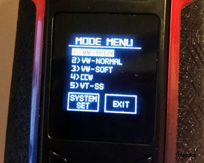 switcher mode menu