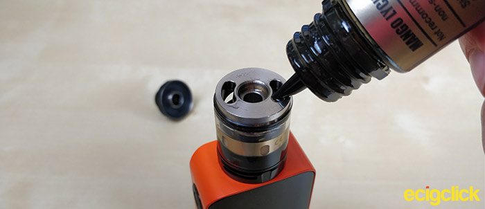 how to fill the kanger vola tank