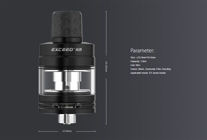 joyetech exceed air specs