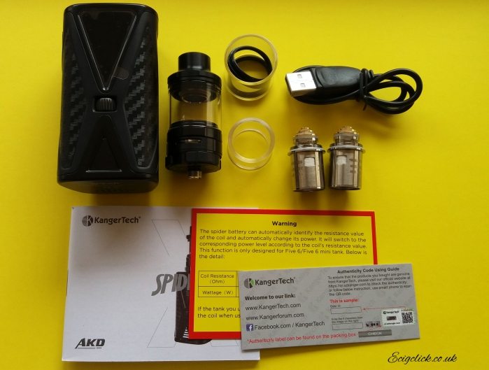 kangertech spider contents