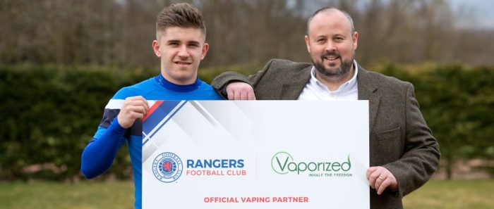 vaporized sponsors Rangers FC