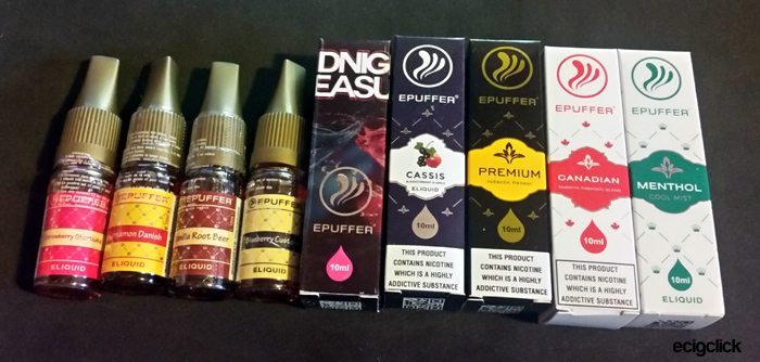 Epuffer eliquid range