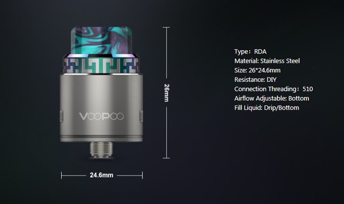 voopoo rune rda specs