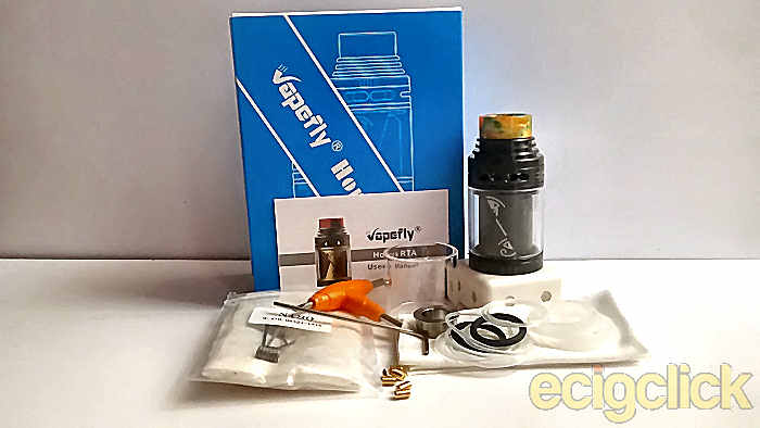 Vapefly Horus RTA kit contents