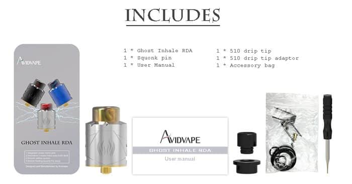 ghost inhale rda kit contents