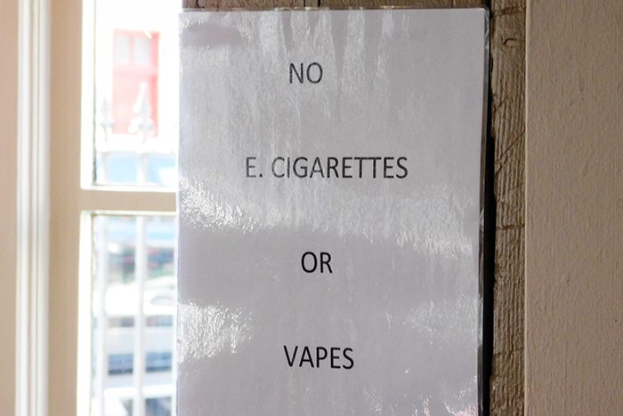 no vaping