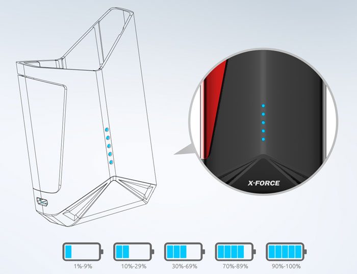 xforce battery indicator