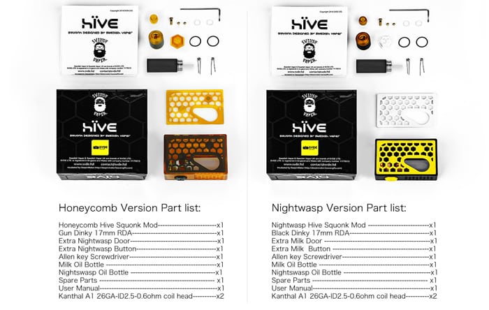 hive squonk kit contents