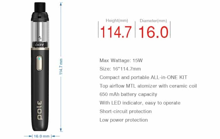 ijoy pole specs