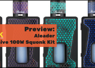 aleader bhive 100W squonk kit preview