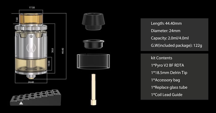 pyro v2 specs