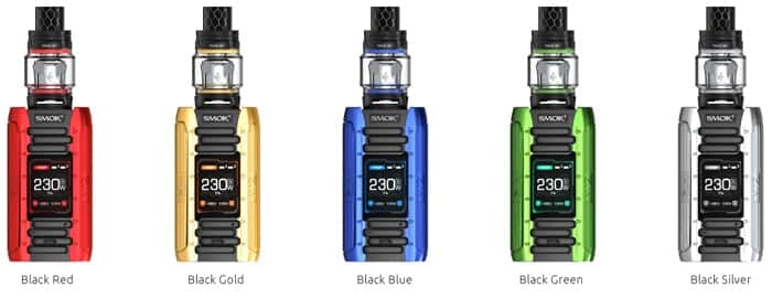 smok e-priv kit colours