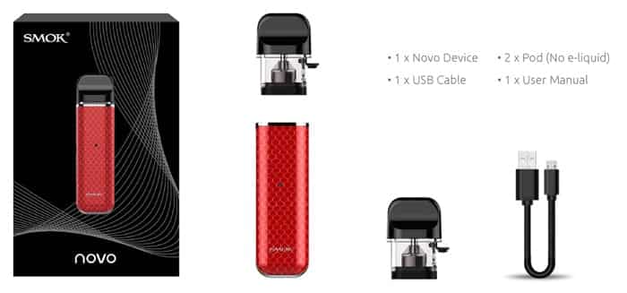 smok novo kit contents