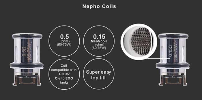 aspire nepho coils