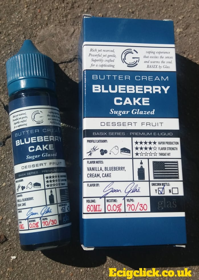glas basix blueberry cake