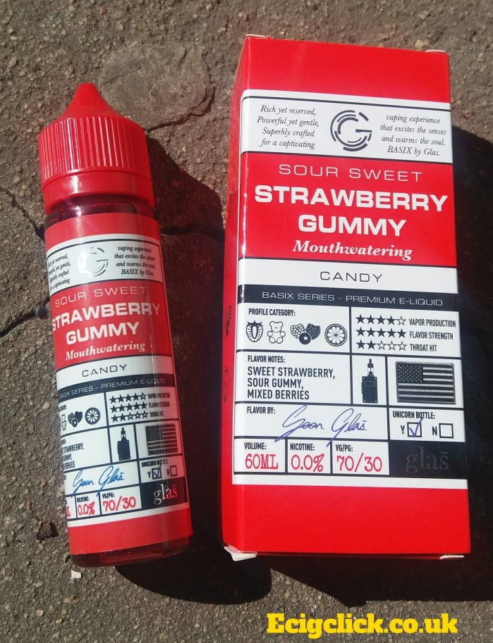glas basix strawberry gummy