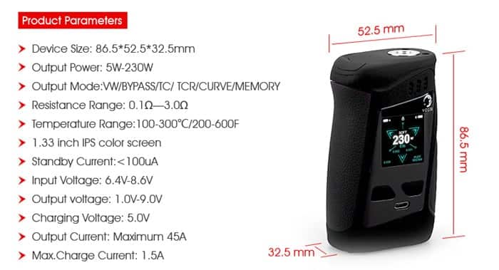 livepor 230 specs