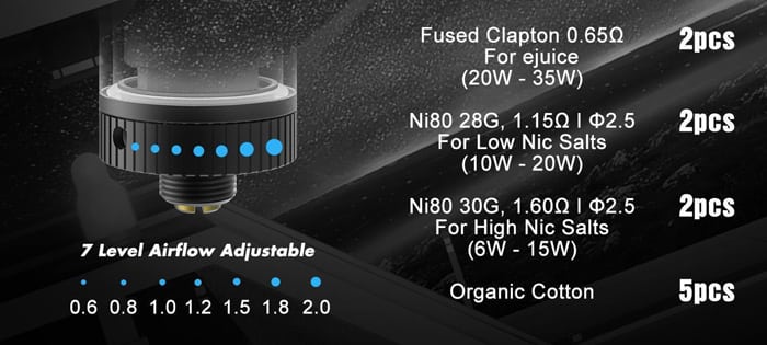 salt rta coil options