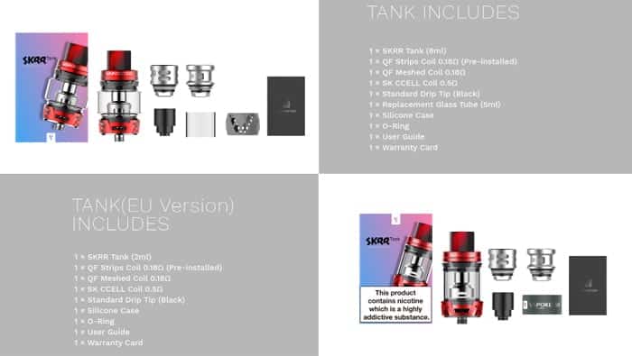 skrr tank kit contents