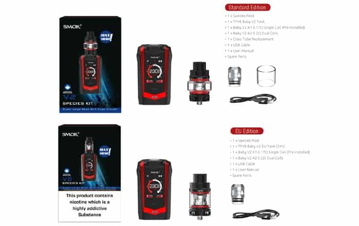 smok species kit contents