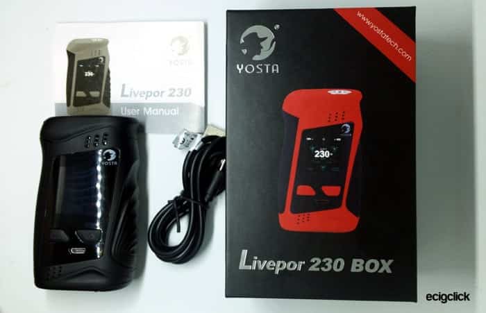 yosta livepor 230 box contents