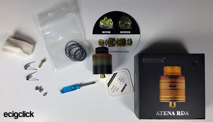 Civanpor Atena RDA kit contents