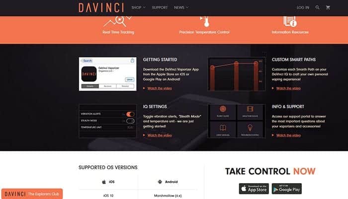 davinci iq vaporizer app