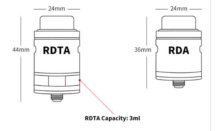 faris rdta specs