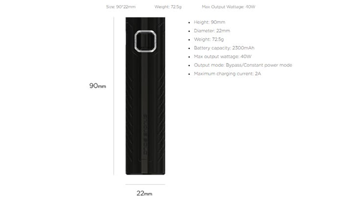 sinuous solo mod specs