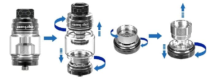 how to change ample mace x coil