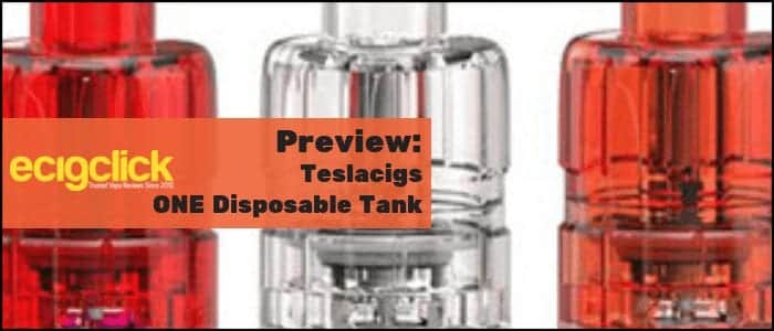 teslacigs one disposable tank preview