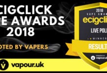 2018 Ecigclick Vape awards results