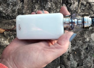 Eleaf Nowos mod in hand