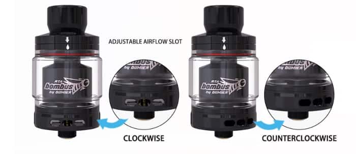 bombus airflow adjustment