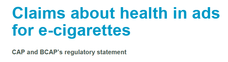 health ads in ecigs