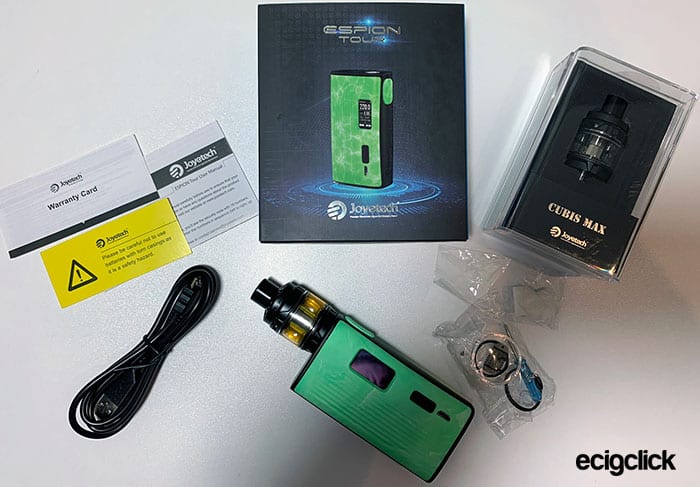 joyetech espion tour kit Contents